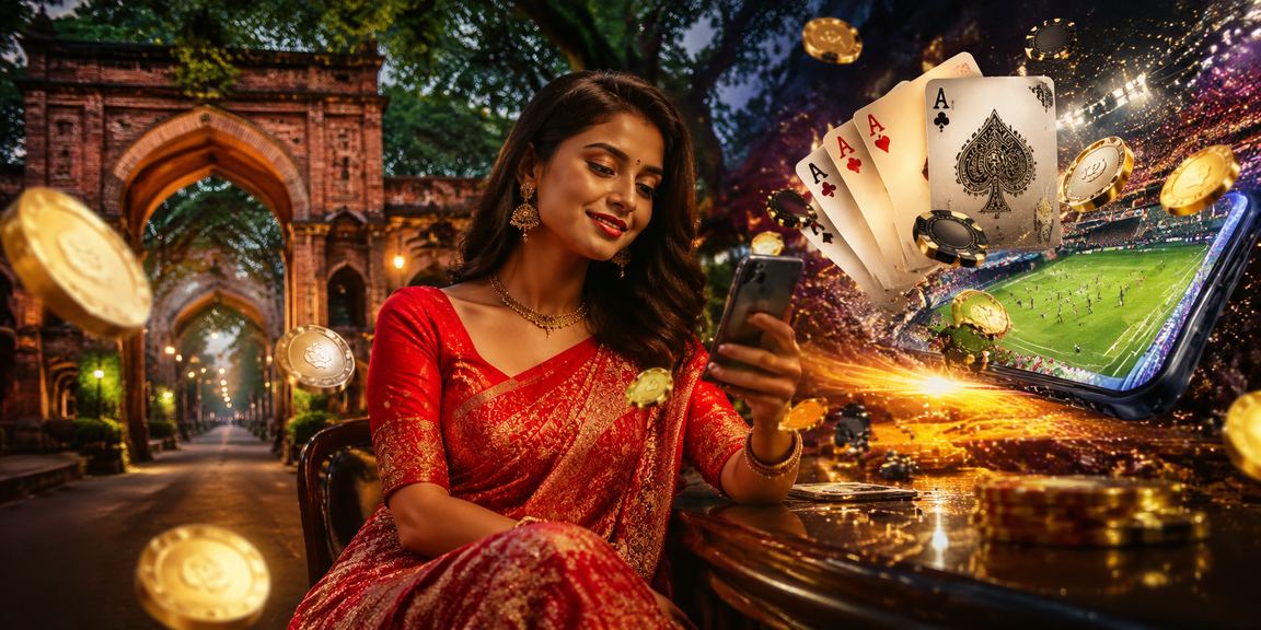 রাজশাহীতে পোকার গেম উপভোগ করছেন একজন খেলোয়াড়